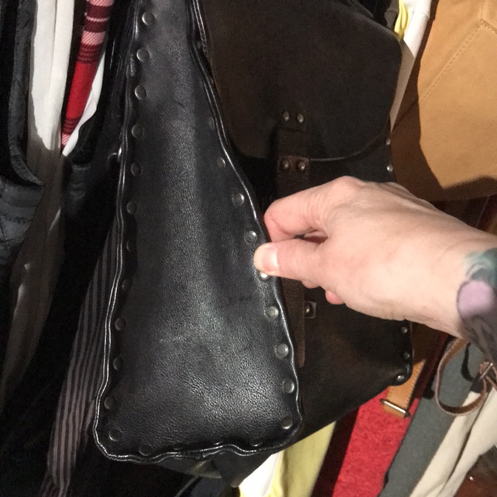 Stylish Black Leather A.S.98 Bag - Picture 3 of 12